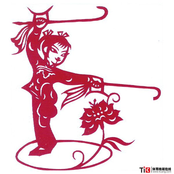 中国民间剪纸-武术-5幅 - 日用品礼品 - 体藏博物馆